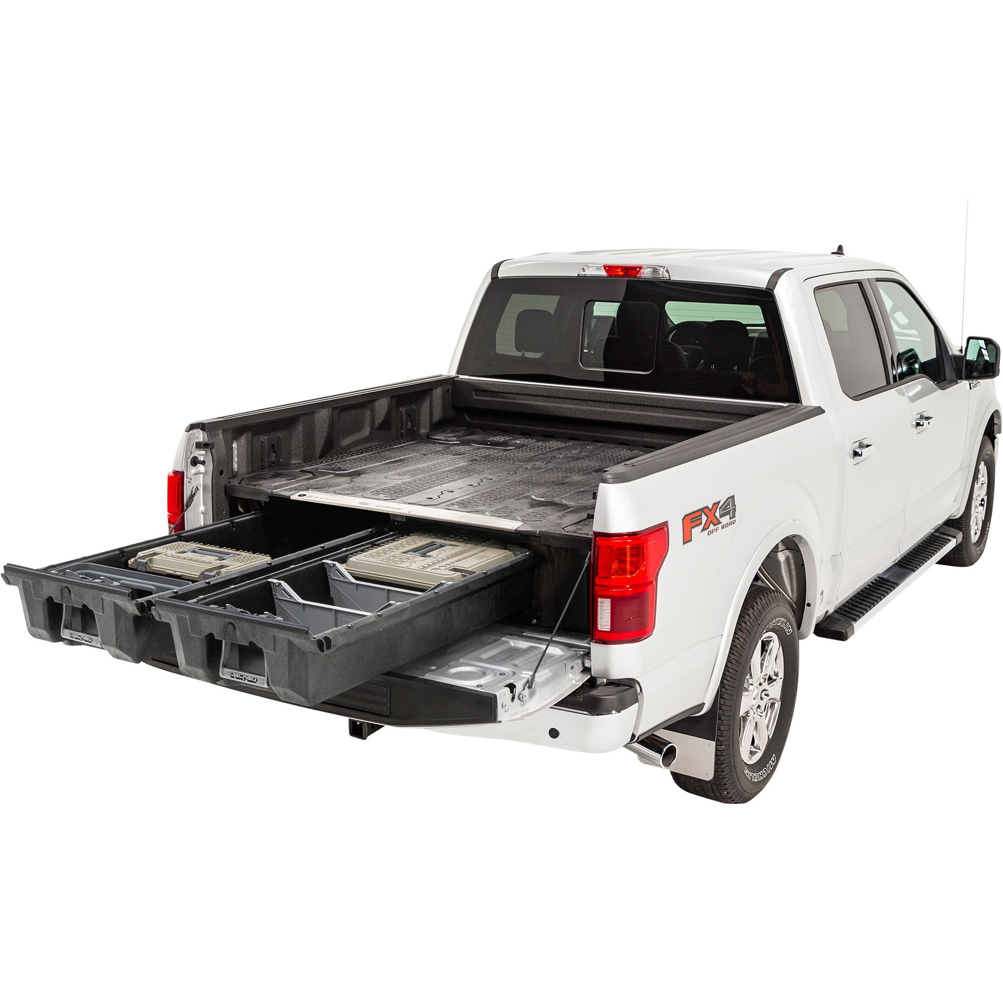 DECKED 2-Drawer Storage System — Fits 2021 Ford F-150 5.5ft. Beds with Pro Power, Desert Tan, Model# DF8